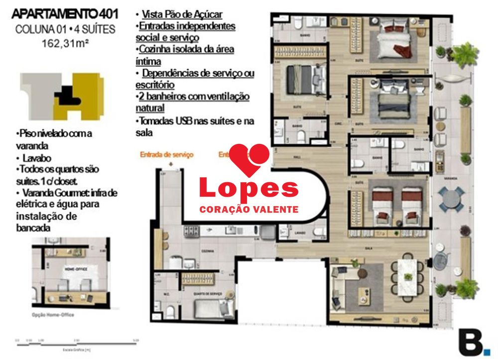 Apartamento à venda com 2 quartos, 106m² - Foto 7