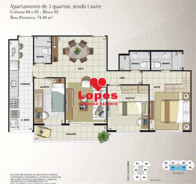 Apartamento à venda com 3 quartos, 80m² - Foto 26