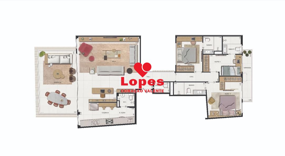 Apartamento à venda com 3 quartos, 201m² - Foto 16