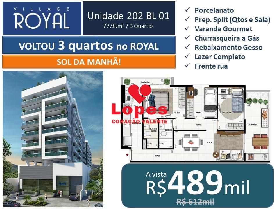 Apartamento à venda com 3 quartos, 78m² - Foto 1