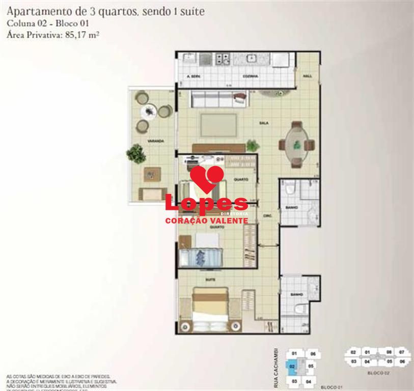 Apartamento à venda com 3 quartos, 80m² - Foto 14