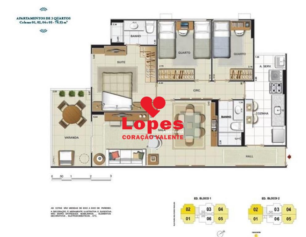 Apartamento à venda com 3 quartos, 79m² - Foto 10