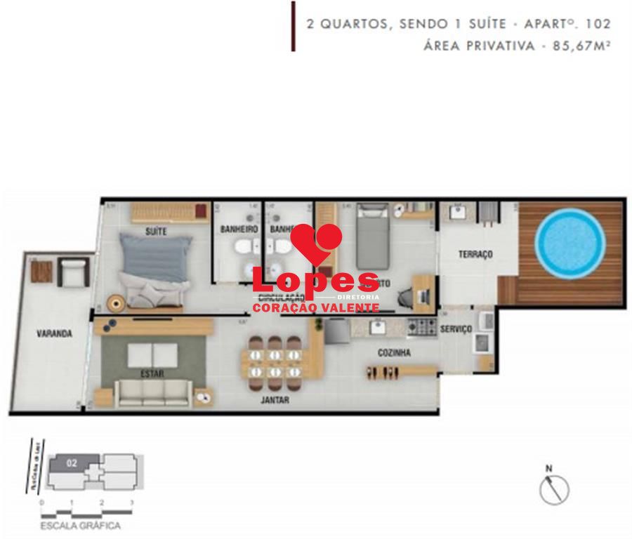 Apartamento à venda com 2 quartos, 68m² - Foto 11