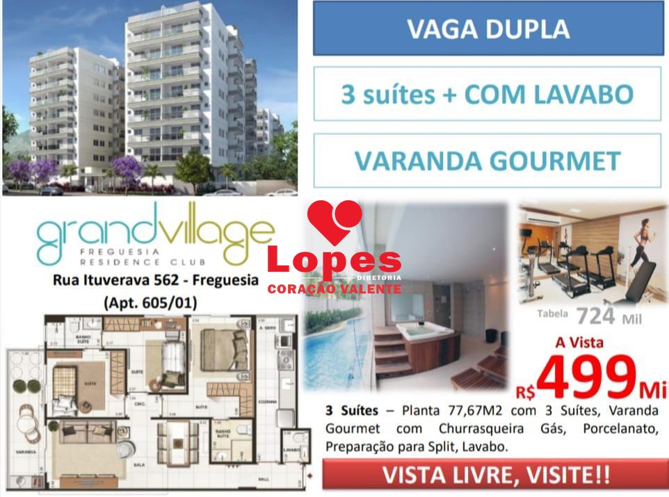 Apartamento à venda com 3 quartos, 77m² - Foto 1