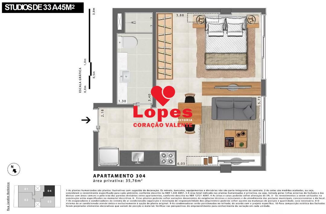 Apartamento à venda com 1 quarto, 33m² - Foto 21