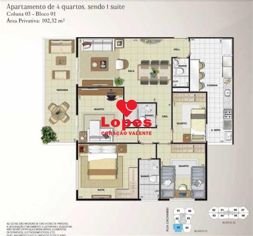 Apartamento à venda com 3 quartos, 80m² - Foto 17