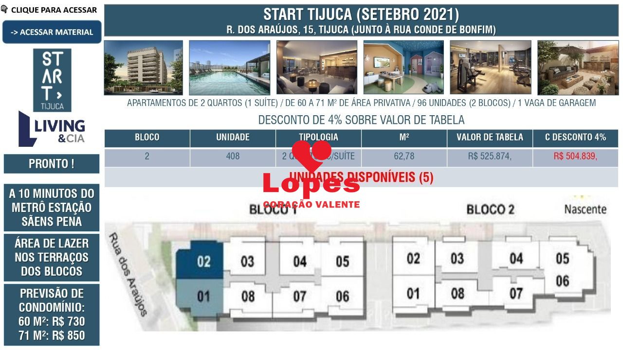 Apartamento à venda com 2 quartos, 62m² - Foto 2