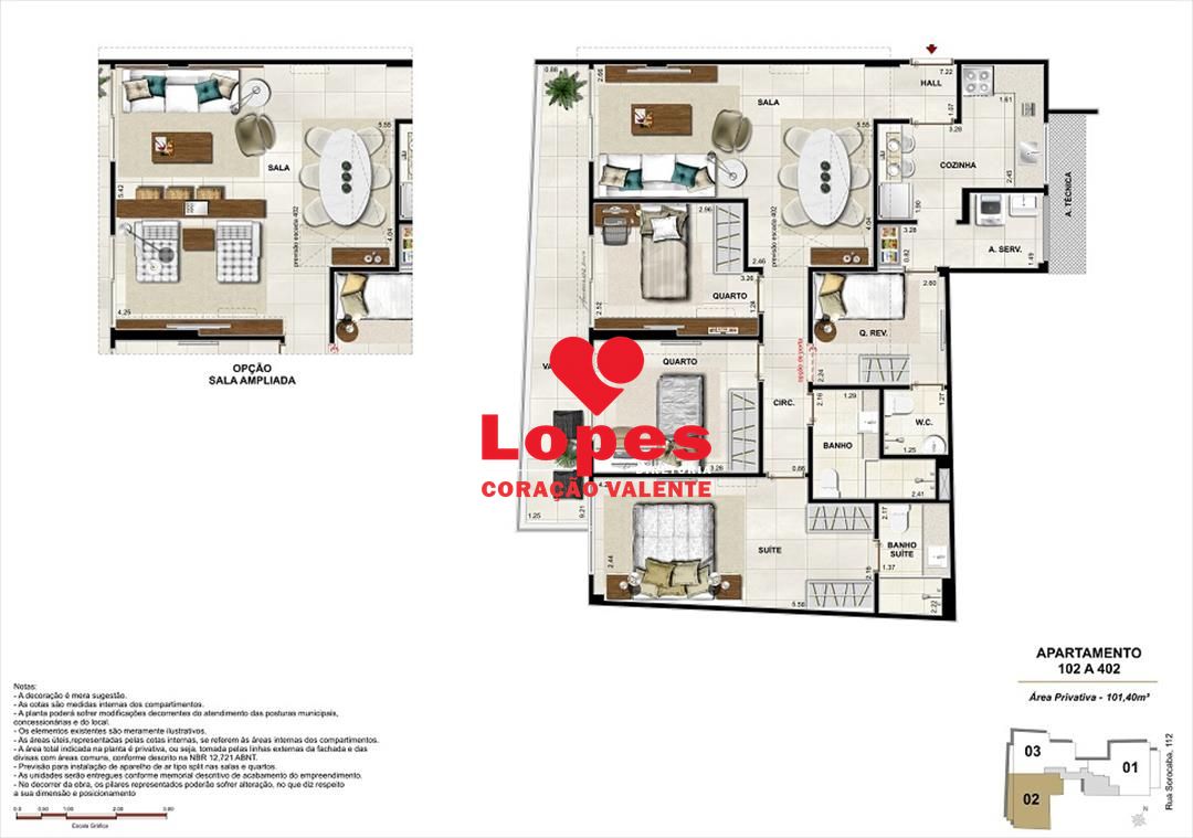 Apartamento, 3 quartos, 101 m² - Foto 12