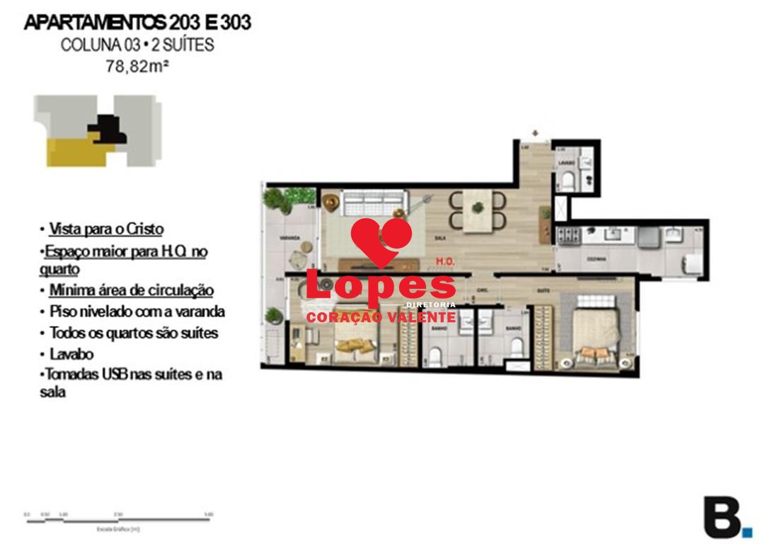 Apartamento à venda com 2 quartos, 78m² - Foto 16