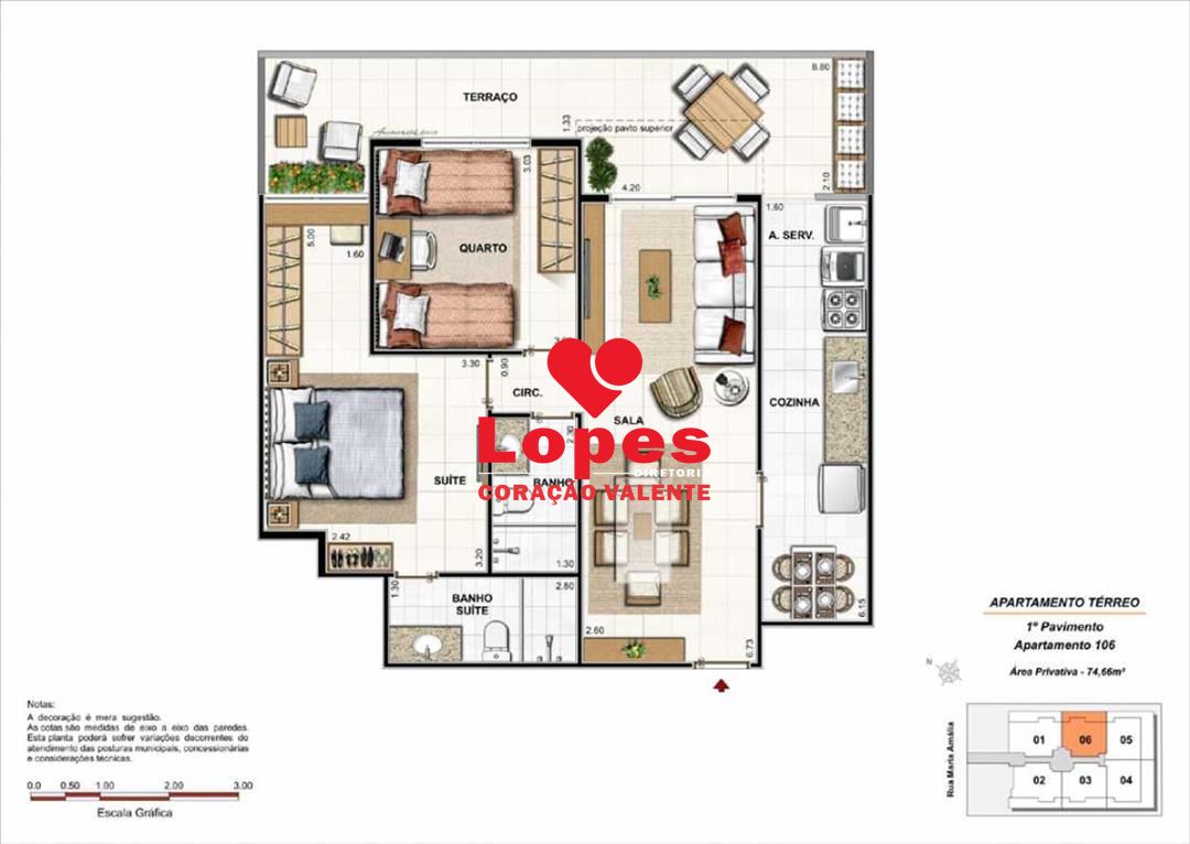 Apartamento à venda com 2 quartos, 87m² - Foto 11