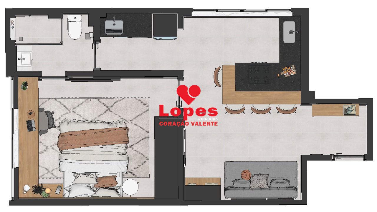 Apartamento, 1 quarto, 35 m² - Foto 10