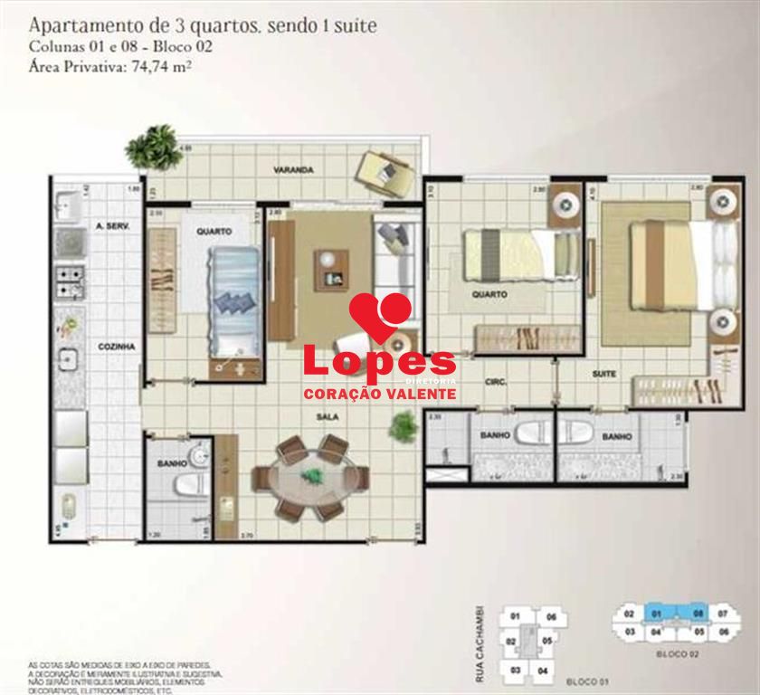 Apartamento à venda com 3 quartos, 80m² - Foto 11