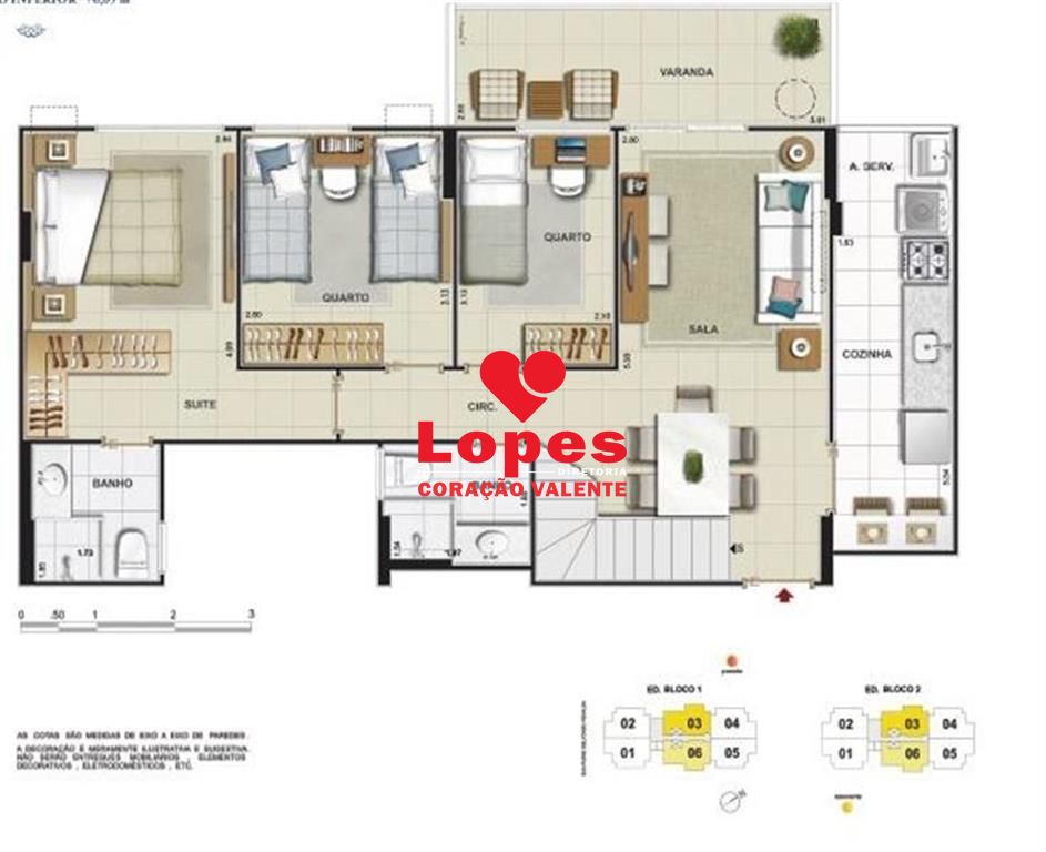 Apartamento à venda com 3 quartos, 79m² - Foto 16