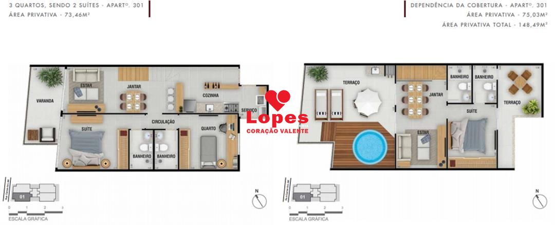 Apartamento à venda com 2 quartos, 68m² - Foto 20