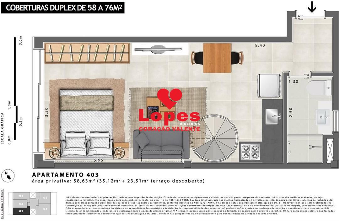 Apartamento à venda com 1 quarto, 33m² - Foto 12