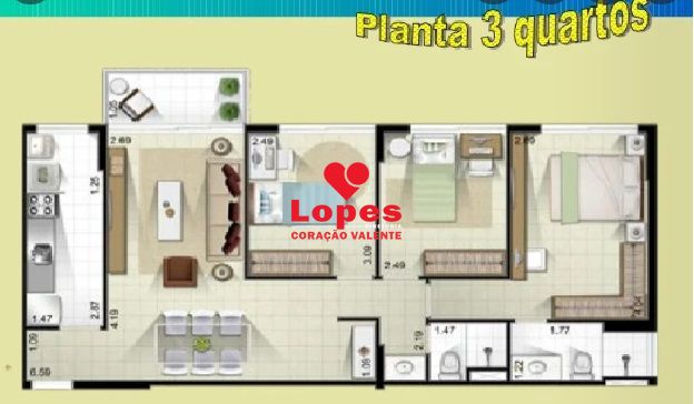 Apartamento, 2 quartos, 74 m² - Foto 9