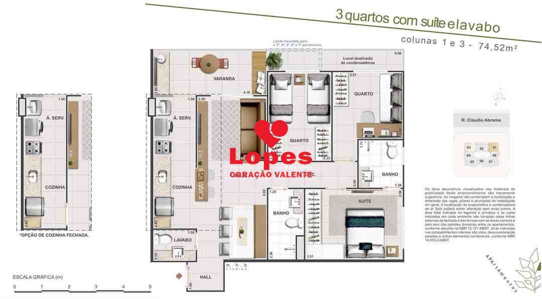 Apartamento, 3 quartos, 74 m² - Foto 16