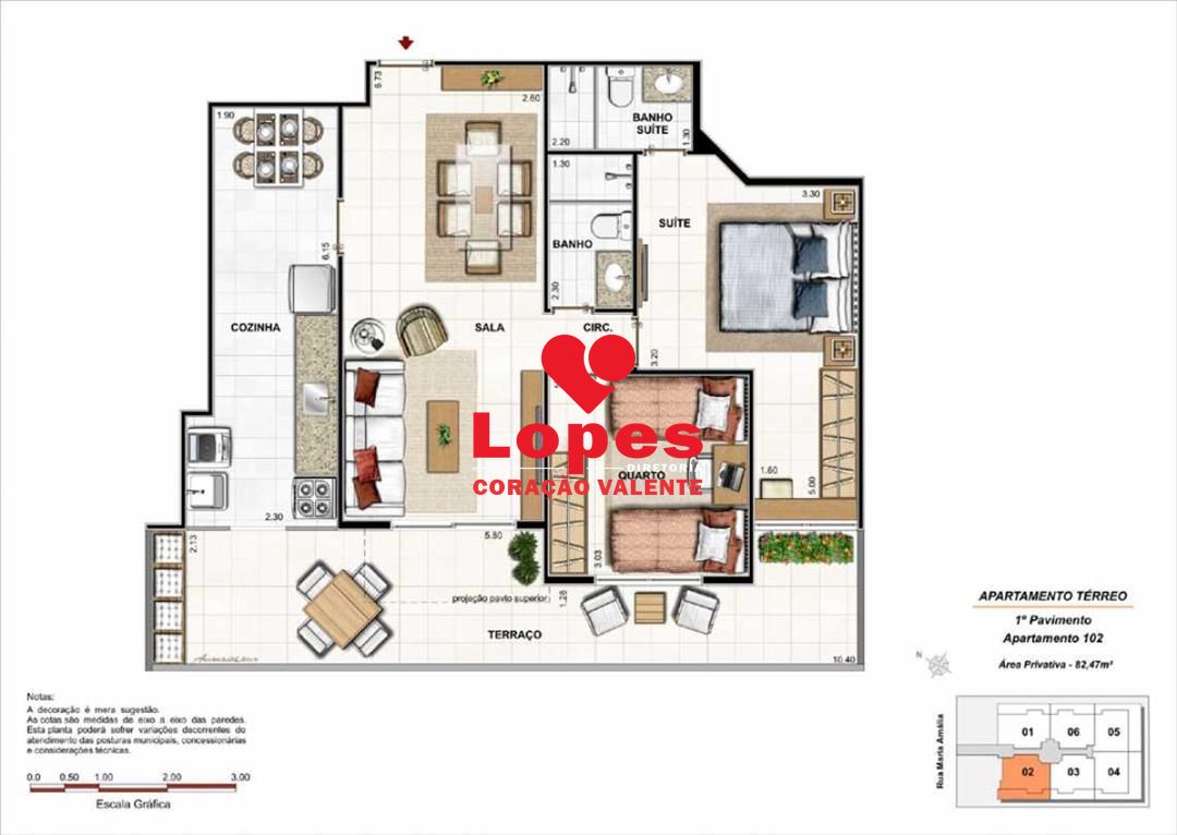 Apartamento à venda com 2 quartos, 87m² - Foto 10