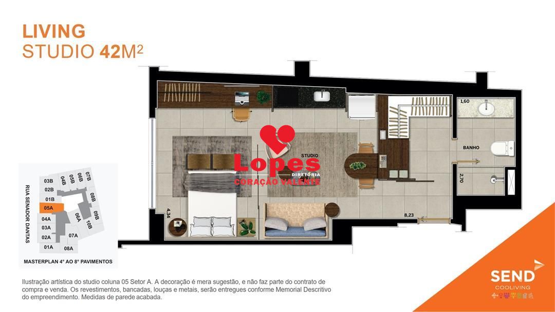 Apartamento, 1 quarto, 42 m² - Foto 5