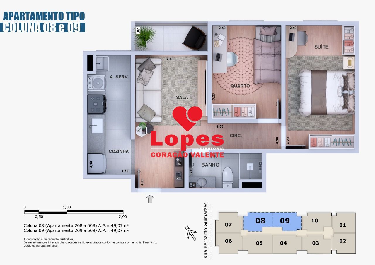 Apartamento à venda com 2 quartos, 53m² - Foto 19