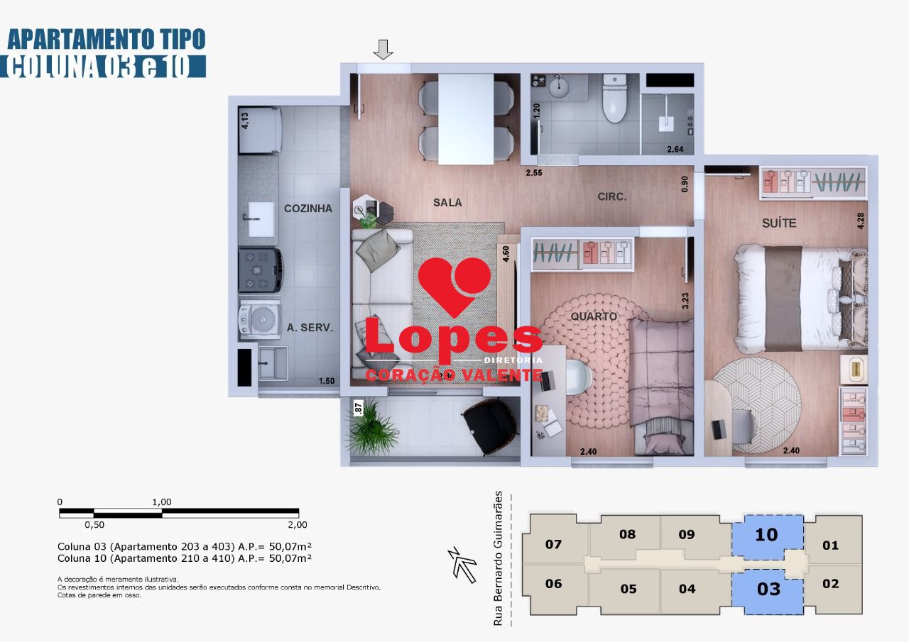 Apartamento, 2 quartos, 53 m² - Foto 16