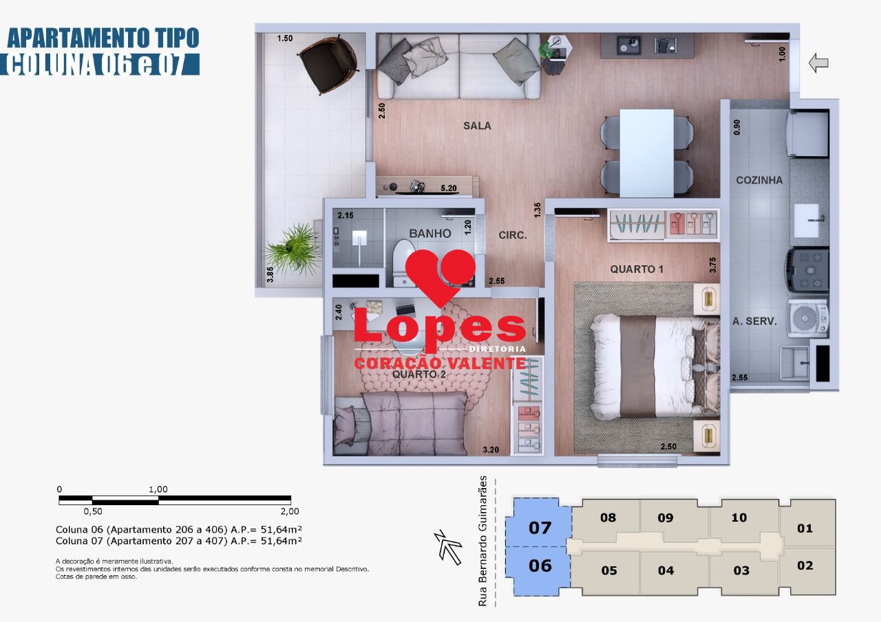 Apartamento à venda com 2 quartos, 53m² - Foto 20