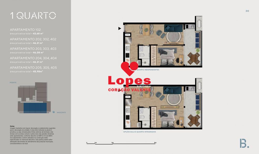 Apartamento, 1 quarto, 46 m² - Foto 20
