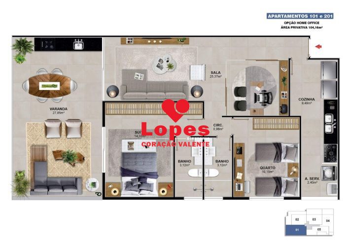 Cobertura, 3 quartos, 258 m² - Foto 8