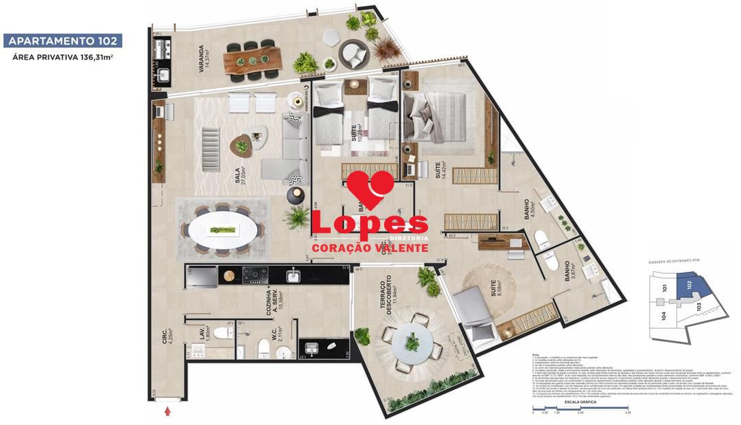 Apartamento, 3 quartos, 136 m² - Foto 18