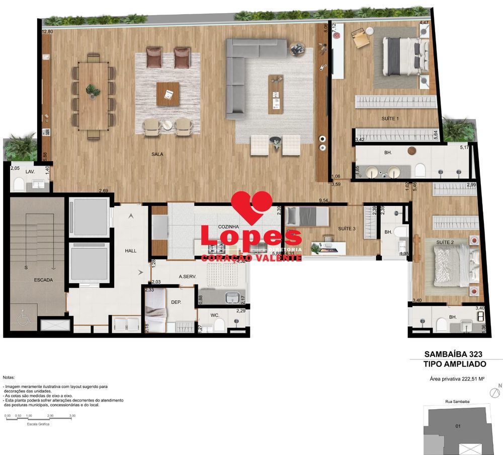 Apartamento à venda com 3 quartos, 129m² - Foto 23