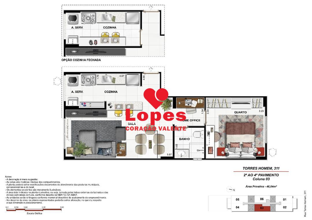 Apartamento à venda com 1 quarto, 46m² - Foto 15