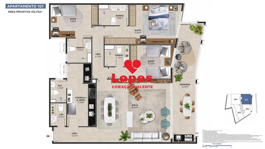 Cobertura, 3 quartos, 246 m² - Foto 19