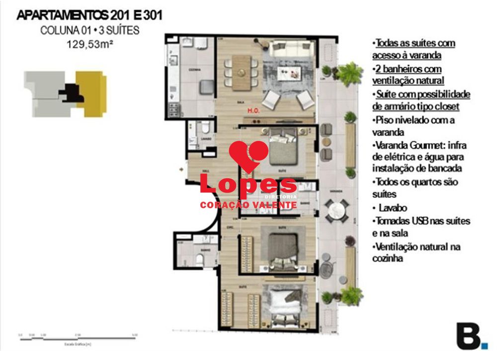 Cobertura, 3 quartos, 261 m² - Foto 22