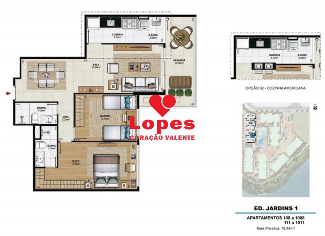 Apartamento à venda com 2 quartos, 78m² - Foto 6