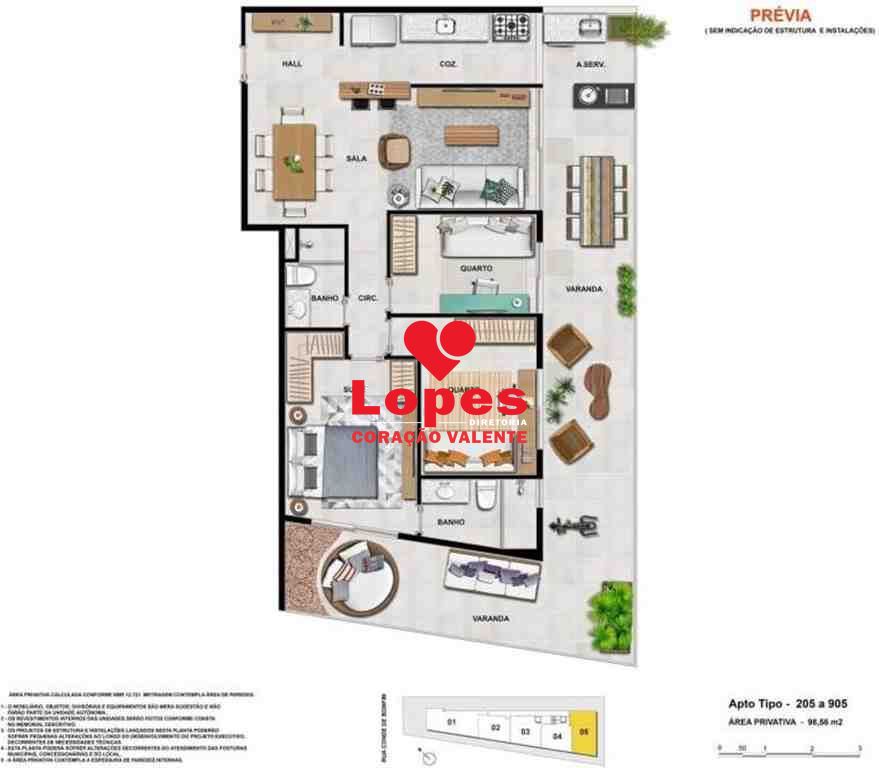 Apartamento à venda com 2 quartos, 83m² - Foto 11