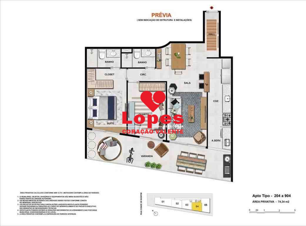 Apartamento, 2 quartos, 75 m² - Foto 10