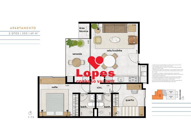 Apartamento à venda com 2 quartos, 69m² - Foto 19