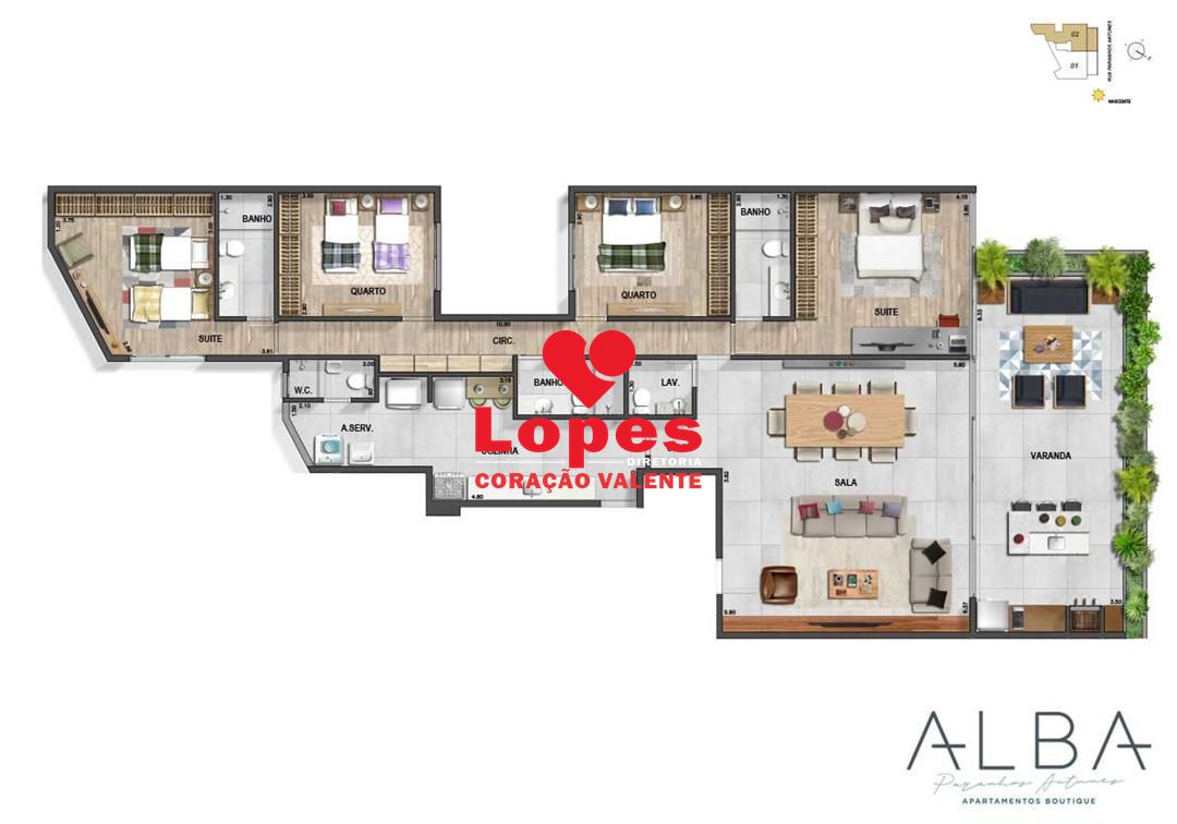 Apartamento, 3 quartos, 169 m² - Foto 26