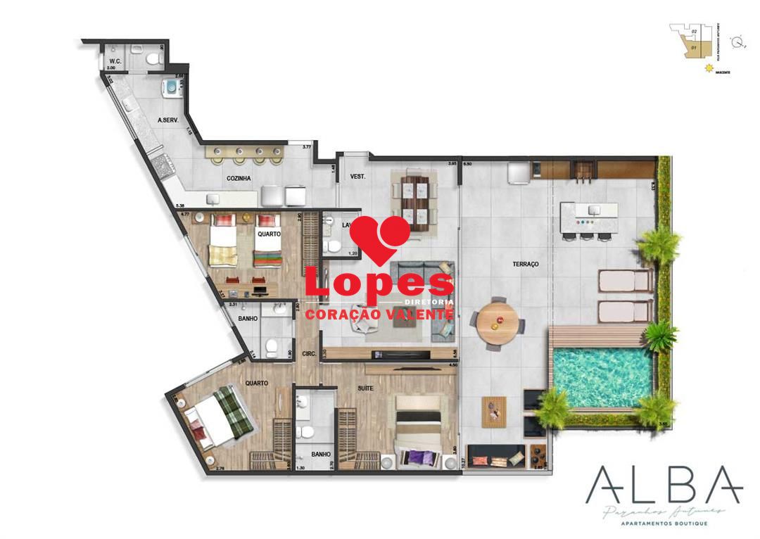 Apartamento, 3 quartos, 169 m² - Foto 25