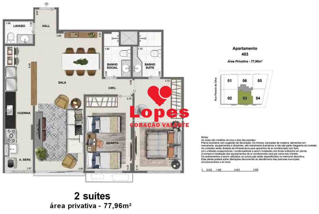 Apartamento à venda com 2 quartos, 76m² - Foto 11