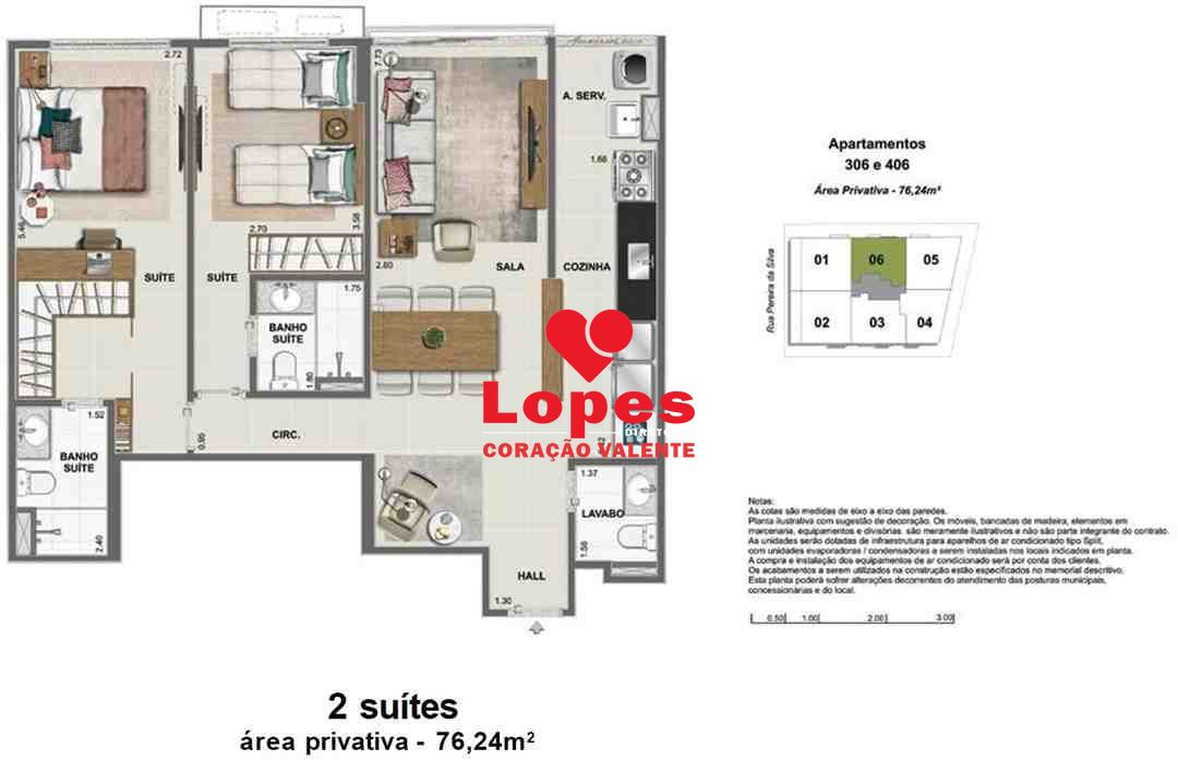 Apartamento à venda com 2 quartos, 76m² - Foto 12