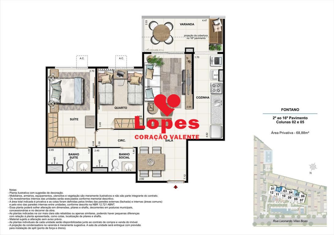 Apartamento à venda com 2 quartos, 68m² - Foto 23