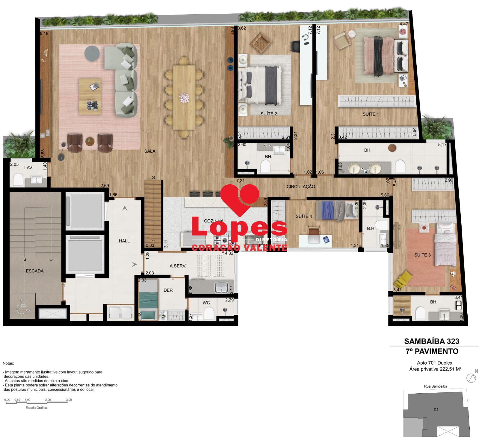 Apartamento à venda com 3 quartos, 205m² - Foto 19