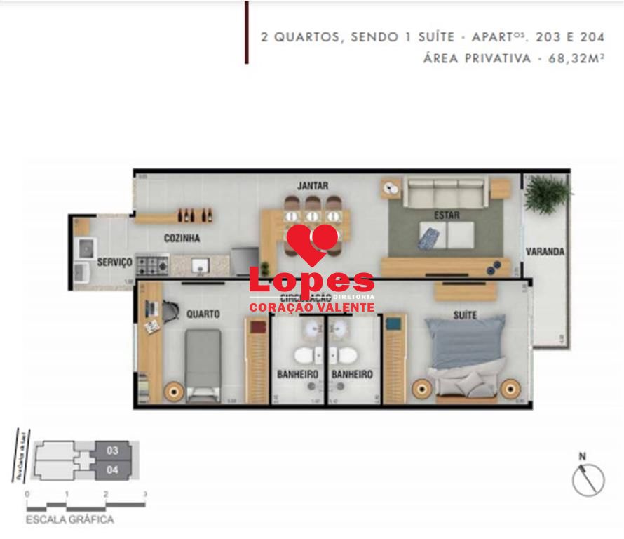 Apartamento, 2 quartos, 68 m² - Foto 8