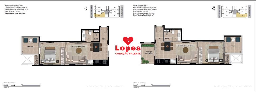 Cobertura, 1 quarto, 87 m² - Foto 26