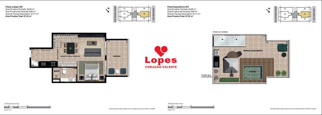 Cobertura, 1 quarto, 87 m² - Foto 19