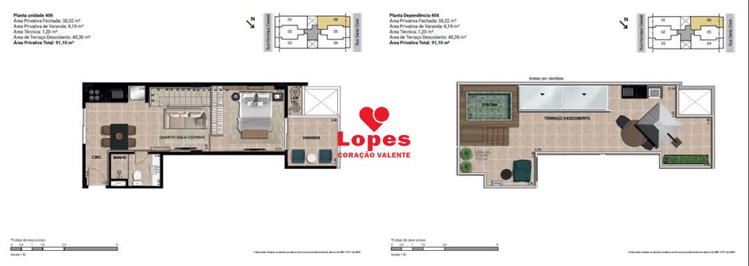 Cobertura, 1 quarto, 87 m² - Foto 18