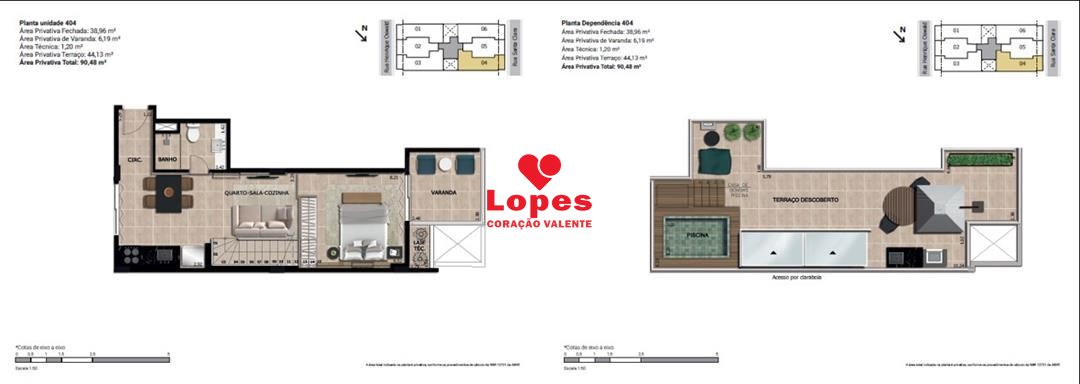 Cobertura, 1 quarto, 87 m² - Foto 20