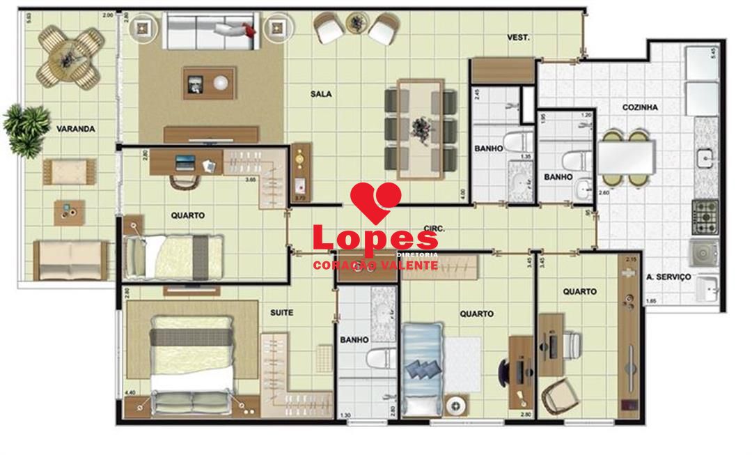 Apartamento, 3 quartos, 88 m² - Foto 6