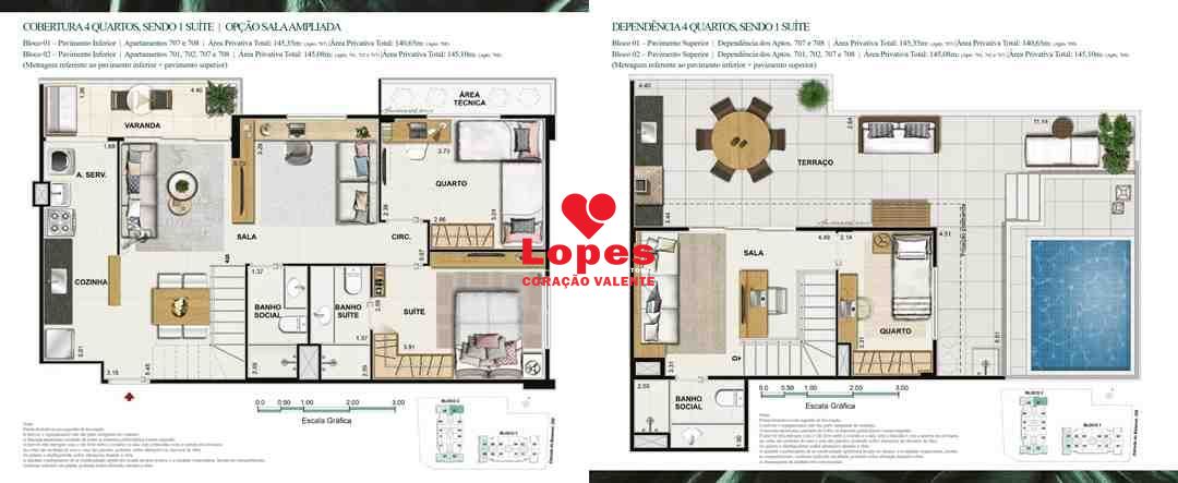 Cobertura, 3 quartos, 145 m² - Foto 23